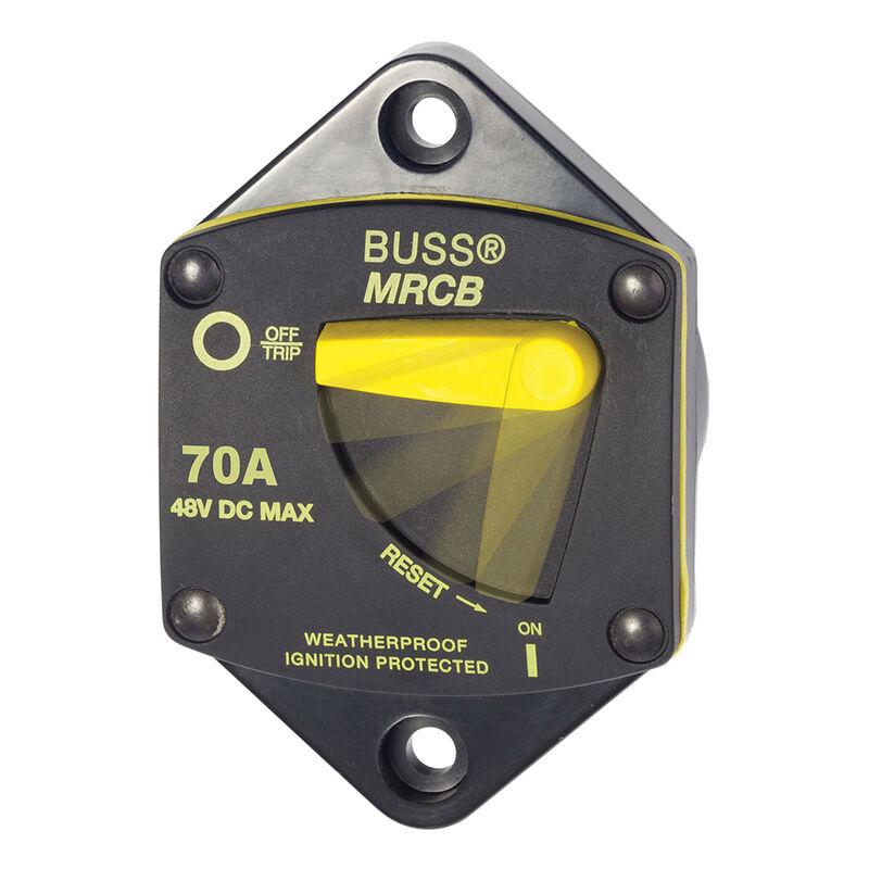 Blue Sea 187-Series Thermal Circuit Breaker, Panel-Mount, 70A image number 1