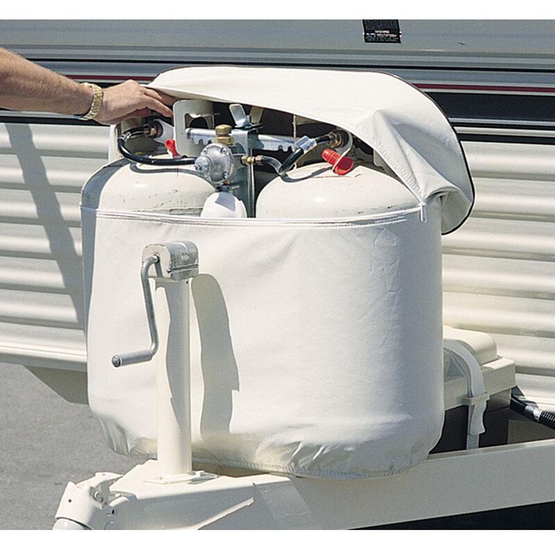 Twin Gas Bottle Cover, Polar White, 30 lb. image number 3