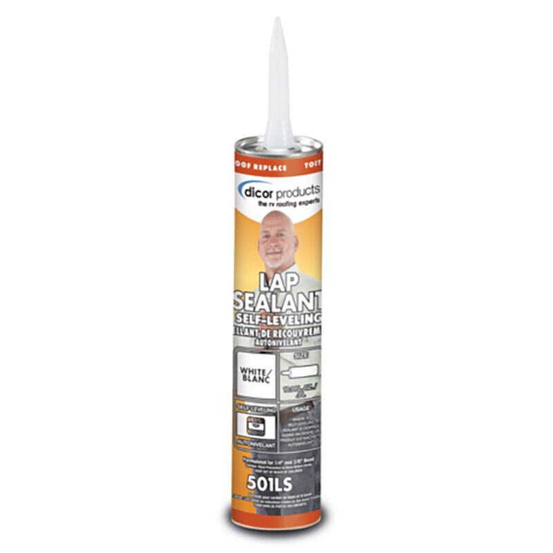 Dicor Self-Leveling Lap Sealant, 10.3 oz., White image number 1