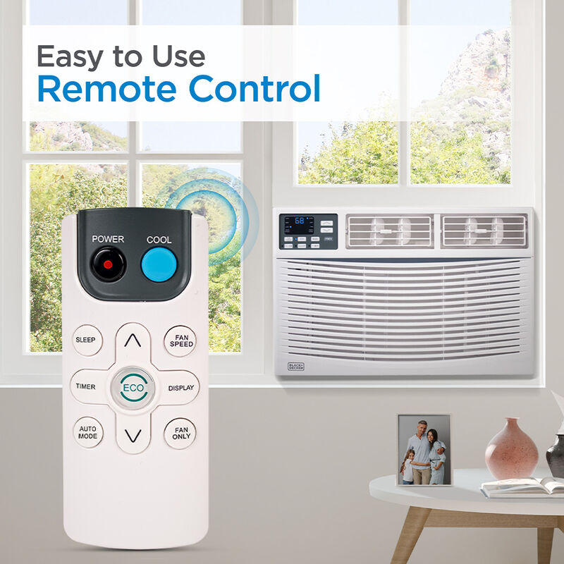 Black + Decker BWAC08WTB Window Air Conditioner, 8000 BTUs image number 2