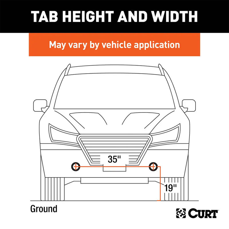 CURT 70121 Custom Tow Bar Base Plate, Select Ram 1500 image number 2
