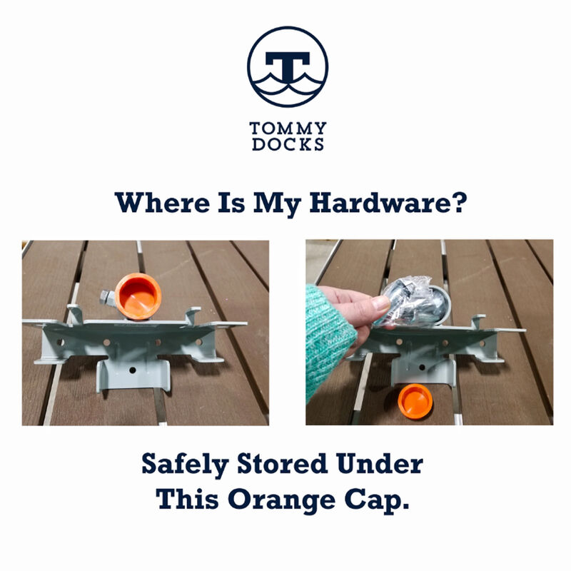 Tommy Docks 12' T-Style Aluminum Frame with Composite Decking Complete Dock Package image number 12