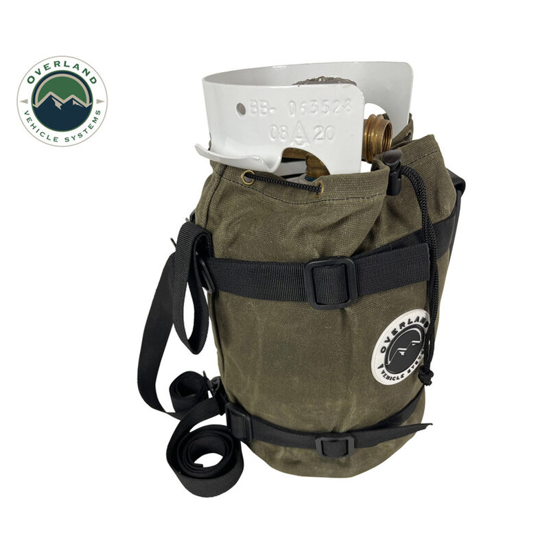 Overland Vehicle Systems Waxed Canvas Propane Tank Bag image number 4