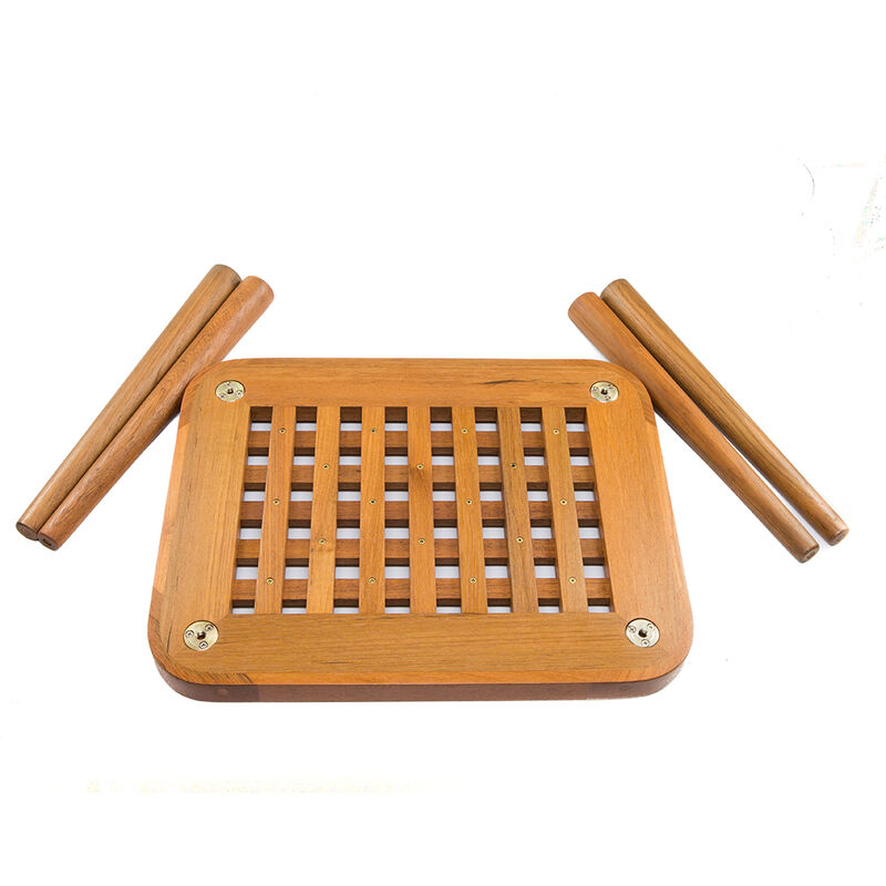 Whitecap Teak Cockpit Grate End Table image number 3