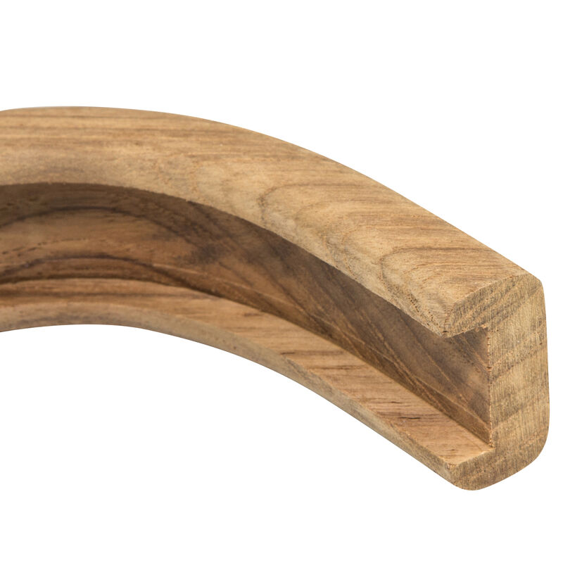 Whitecap Teak 3/4" Track Outside Corner Bulkhead Molding image number 3