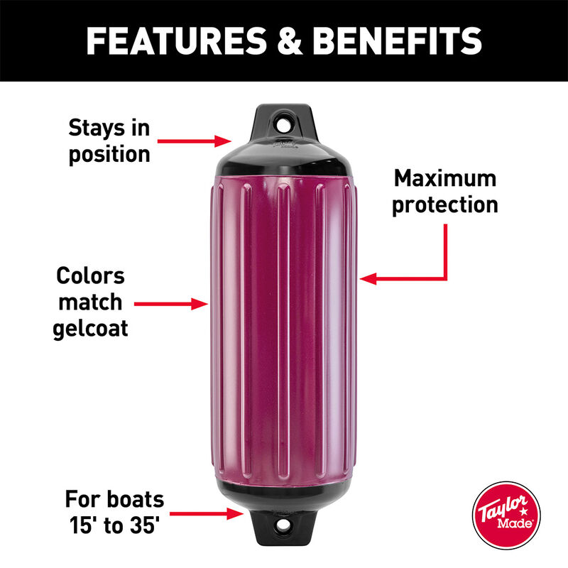 Taylor Made Super Gard Boat Fender, 5.5" dia. x 20"L image number 3