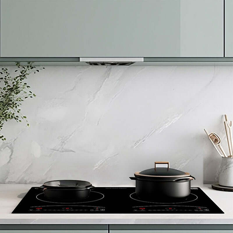 Equator 20" One Induction and One Ceramic Electric Hybrid Cooktop, Black image number 2