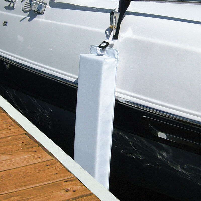 Hull-Saver Vinyl Covered Flat Fender, Blue (26"L x 6"W x 2-1/2"D) image number 2