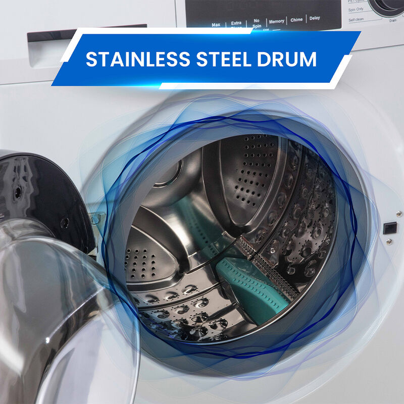 Equator Premium Stackable 15-lb. Washer + 3.5 cu.ft. Vented Digi Dryer, 110V, White image number 8