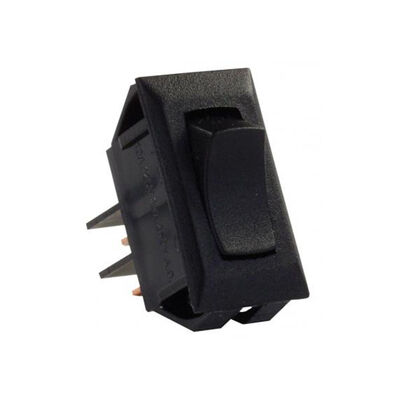 JR Products 12705 Black SPST Momentary-On/Off Switch