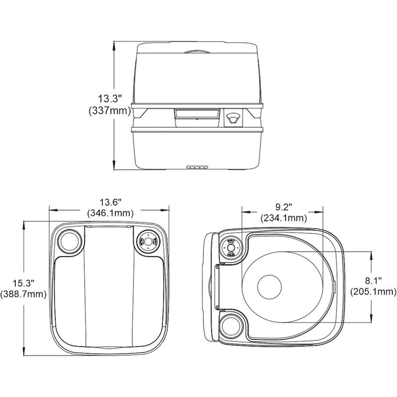 SEAFLO 3.2 Gallon (12L) Premium Portable Travel Toilet image number 9