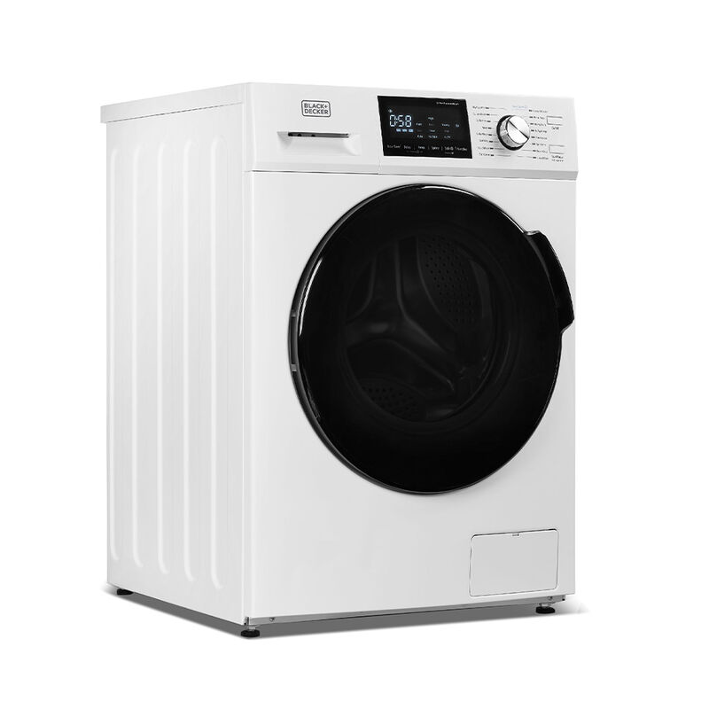 Black+Decker 2.7 cu ft. Front-Load Compact Washer, White image number 1
