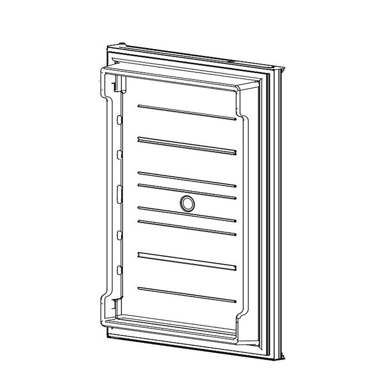 Norcold Lower Panel Refrigerator Door, Black image number 1