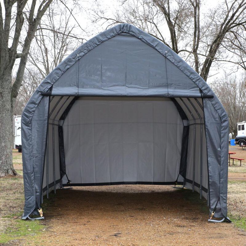 SUV/Truck Shelter, 13 &times; 20 &times; 12, Gray Cover image number 6