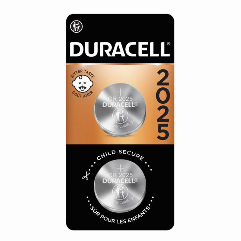 Duracell Lithium 2025 Coin Batteries, 2-Pack image number 1