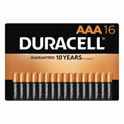 Duracell CopperTop AAA Alkaline Batteries, 16-Pack