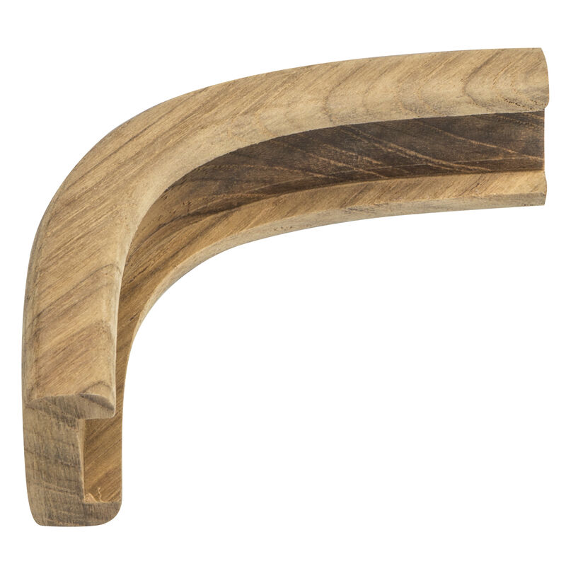 Whitecap Teak 3/4" Track Outside Corner Bulkhead Molding image number 2