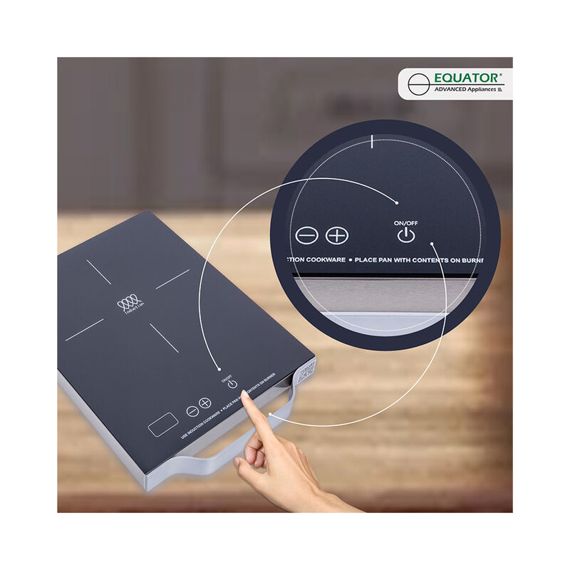 Equator 11-in Portable Single-Burner Induction Cooktop (Black) - Light Weight Aluminum Handle image number 9