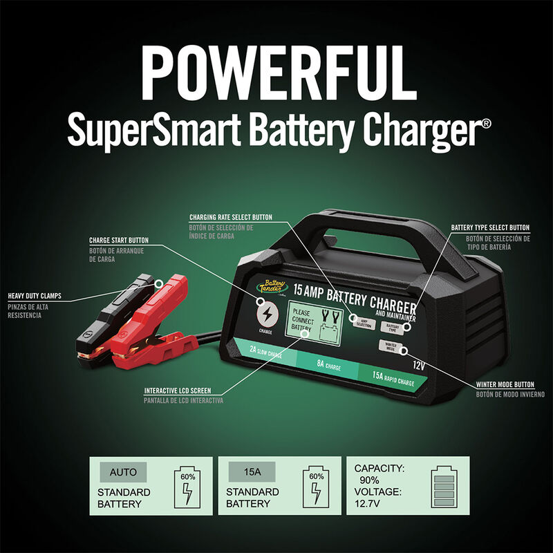 Battery Tender&reg; 15/8/2 Amp Selectable Battery Charger image number 3