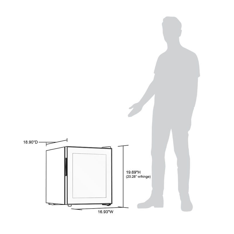 Newair 60 Can Beverage Refridgerator, Black image number 23