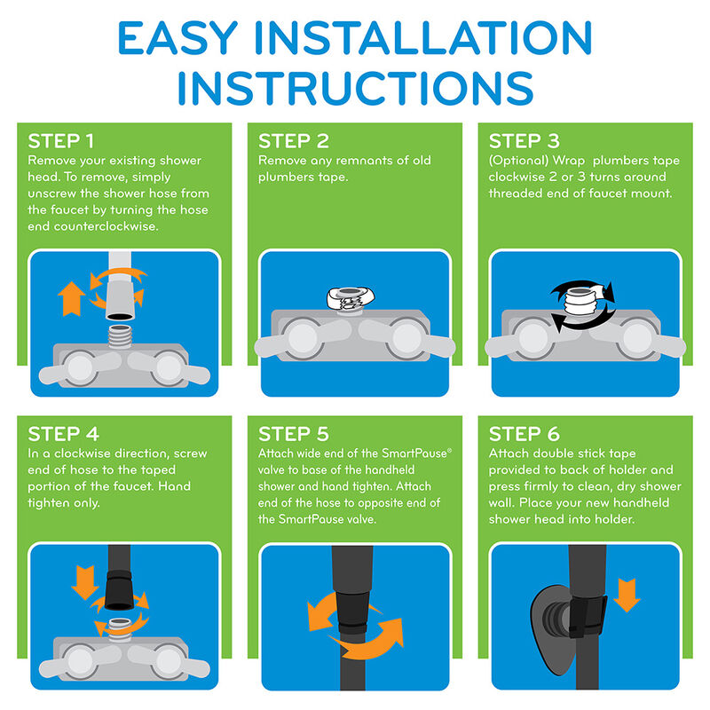 Oxygenics Voyage RV Handheld Shower Head Kit, Matte Black image number 7