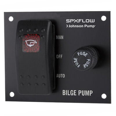 Johnson Pump Bilge Pump Switch, 3-Way On/Off Switch; 12 Volt; Matte Black