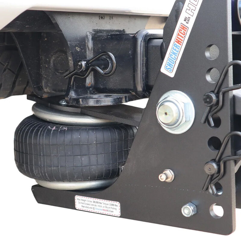 Shocker Hitch HD Max Air Ride Receiver Hitch, Fits 2-1/2" Hitch, Combo 2" and 2-5/16" Chrome Balls image number 11