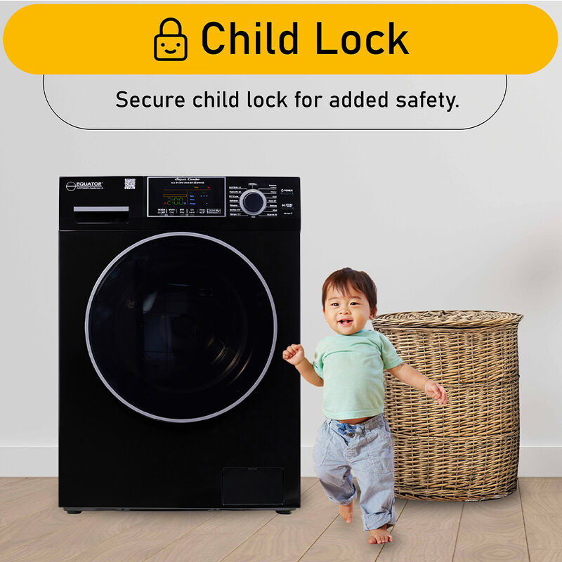 Equator 15-lb. All-in-One Combo Washer Dryer, Black image number 10