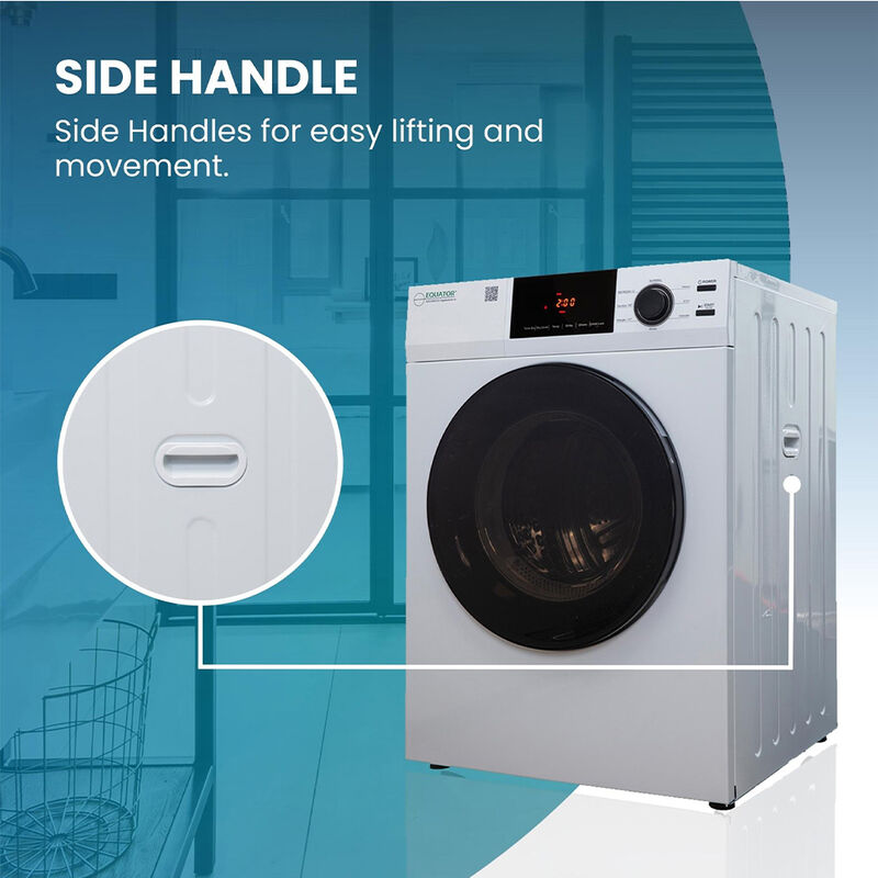 Equator ED 880 4 cu. ft. 220V Electric Stackable Vented Sensor Dryer, White image number 19