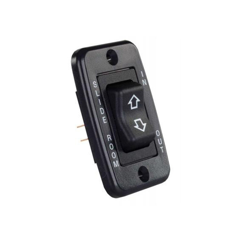 JR Products 12355 Low Profile Single Slide-Out Switch, Black image number 1