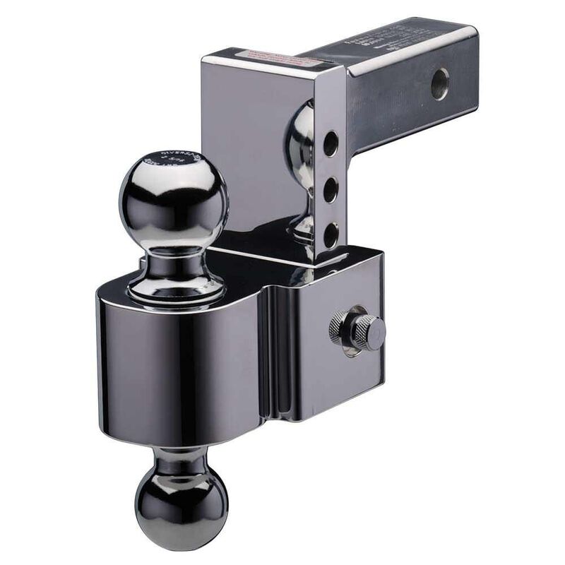 Flash 4" Adj E series Aluminum BM 2" & 2 5/16" Chrome Balls image number 1