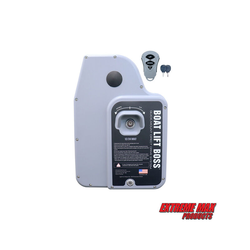 Extreme Max 3012.4524 Generation 5 Boat Lift Boss Direct Drive System, 12/24-Volt, Key Turn with Wireless Remote image number 3