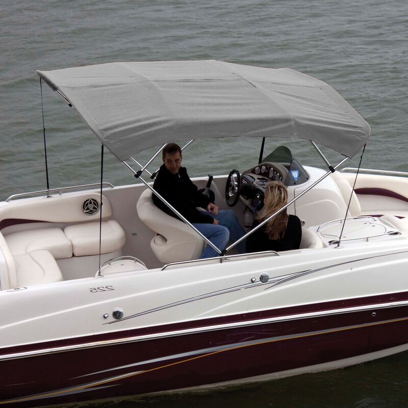 Shademate Bimini Top Polyester Fabric and Boot Only, 4-Bow 8'L, 42"H, 79"-84"W image number 9