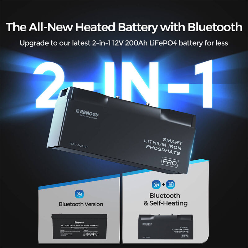 Renogy Pro 12V 200Ah Smart LiFePO4 Battery with Bluetooth image number 7
