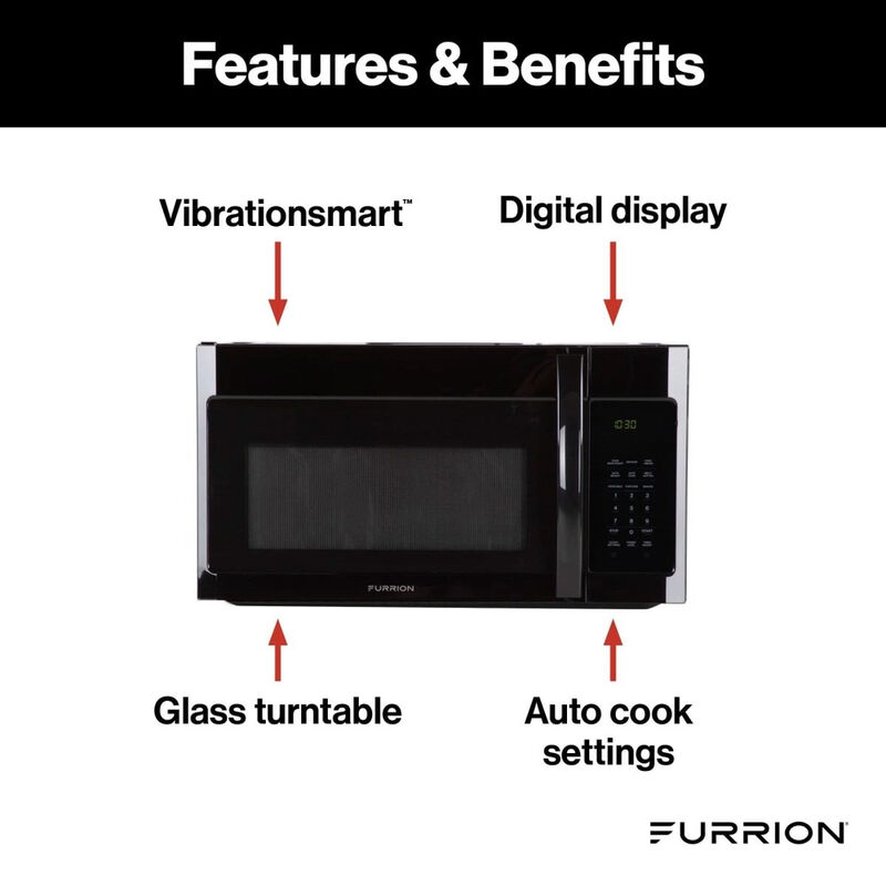  Furrion 1.5 cu. ft. Over-The-Range Convection RV Microwave Oven - Black image number 3