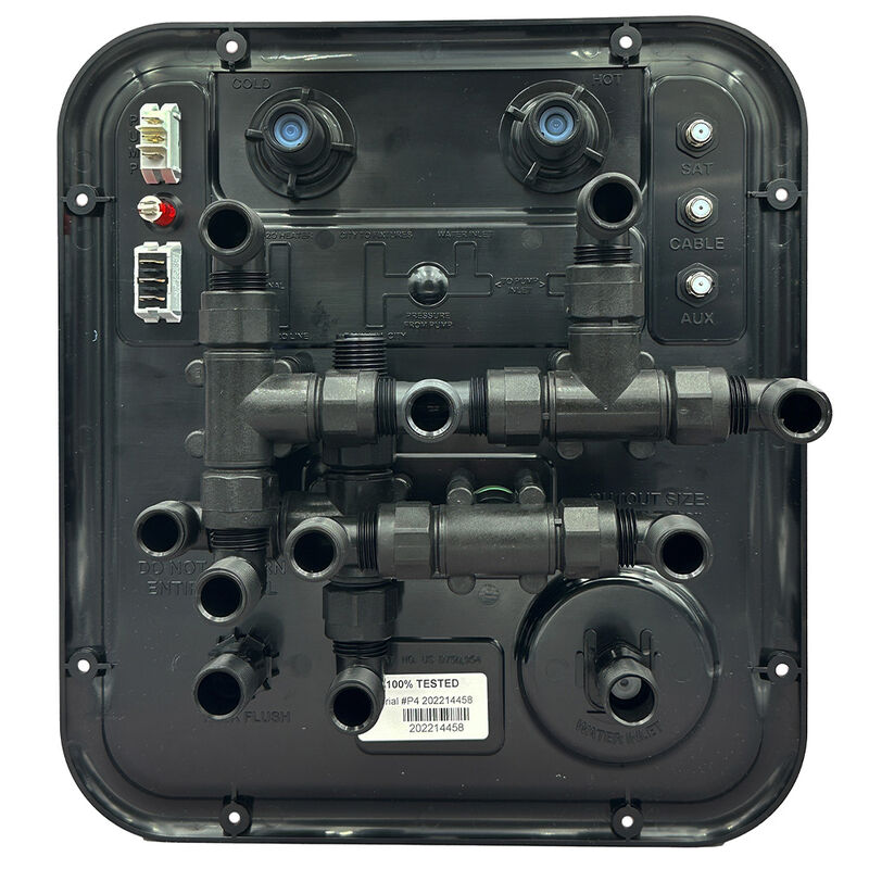 Nautilus P4 H2O System RV Multifunction City Water Fill Panel, Black image number 2