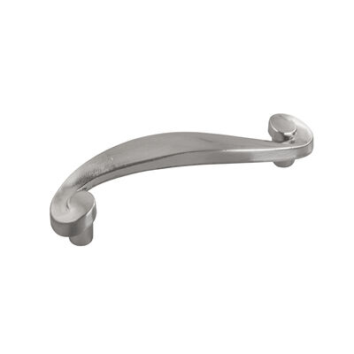 JR Products Designer Cabinet Handle, 3.75" Wide, Satin Nickel