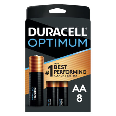 Duracell Optimum AA Alkaline Batteries, 8-Pack