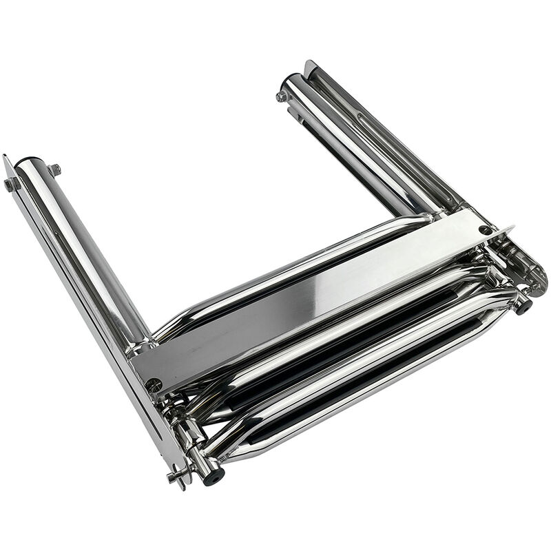 Overton's Slide-in 4 Step Telescopic Stainless Steel Swim Platform Ladder image number 2