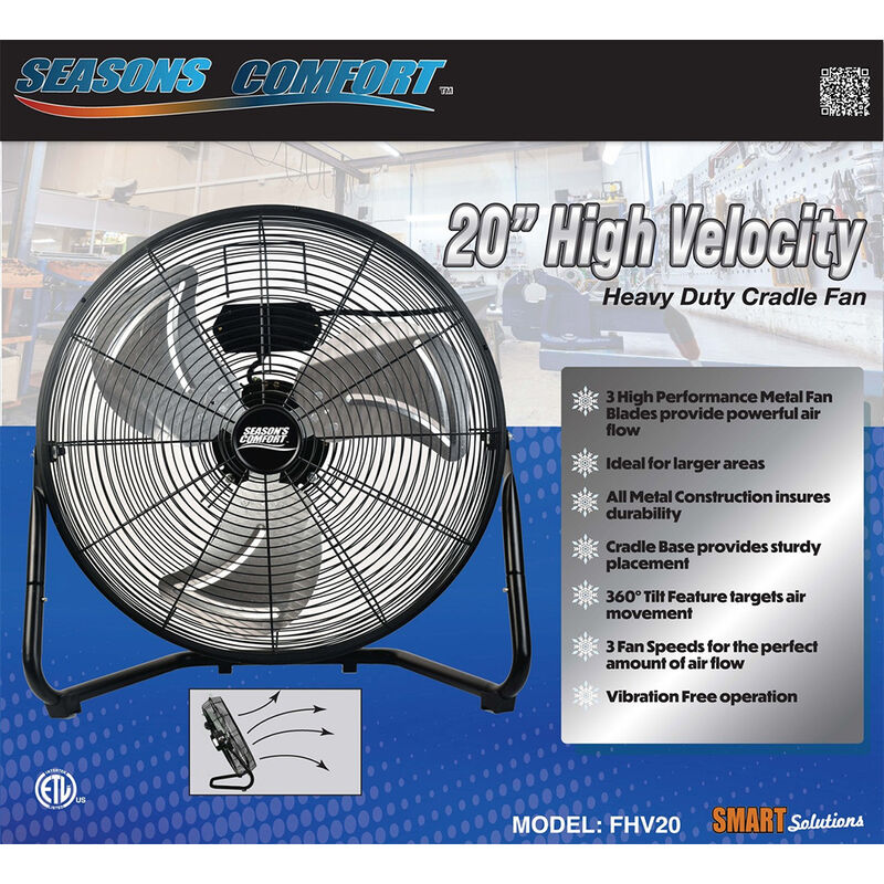 Seasons Comfort 20" High-Velocity Heavy-Duty Fan image number 2