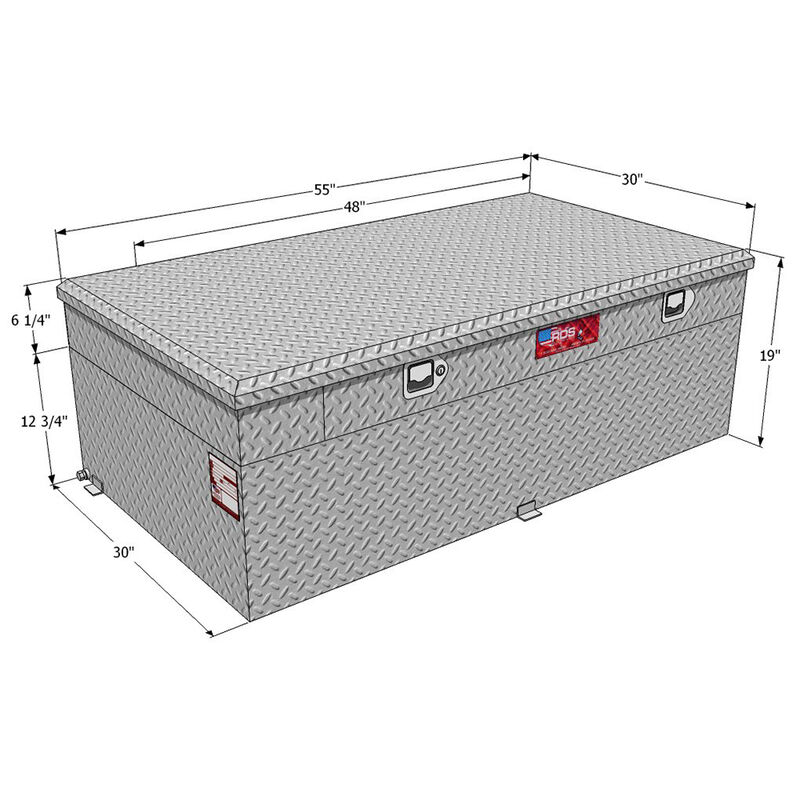 Auxiliary Combo Fuel & Tool Boxes, 91 Gallon image number 6