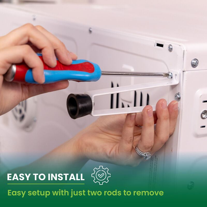 Equator Stackable EW 826 15-lb. Washer + ED 850 S 3.5 cu.ft. Vented Dryer, 110V, White image number 18