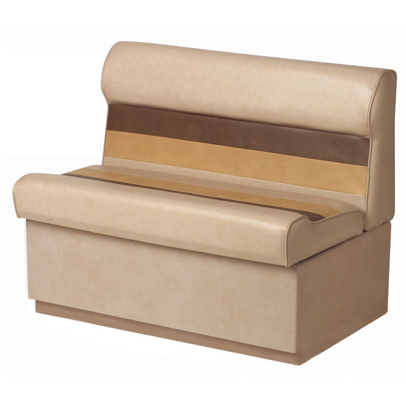 Toonmate Deluxe Pontoon 27" Wide Lounge Seat with Toe Kick Base, Sand image number 1