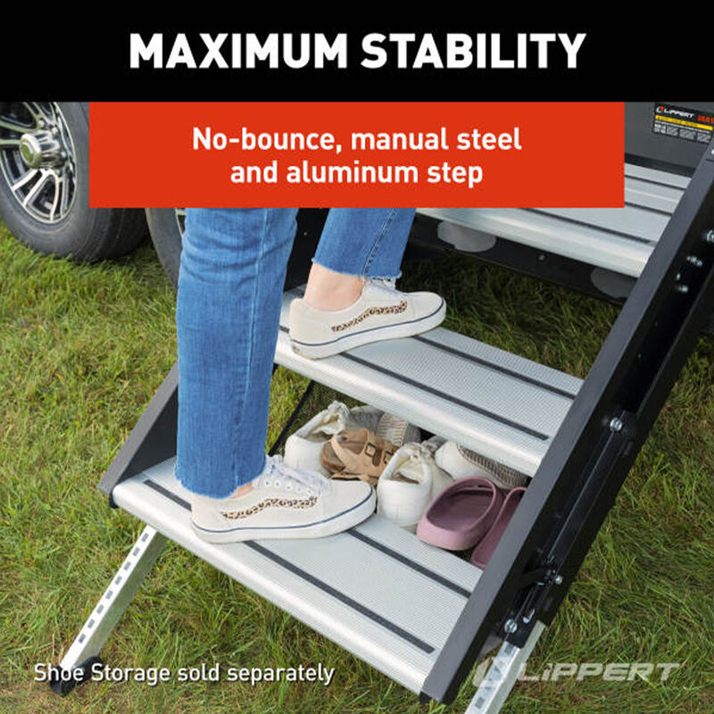Lippert SolidStep 4.0 Premium RV Steps for 30" Doorway, Triple Step with Lift Assist image number 6