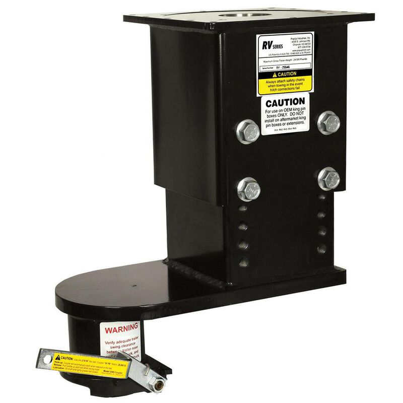 RV2 9" Offset 5th Wheel Gooseneck Adapter, Adjustable Height 12.5"-16.5" image number 1