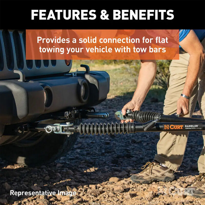 CURT 70133 Custom Tow Bar Base Plate, Select Ford F-250, F-350 Super Duty image number 2