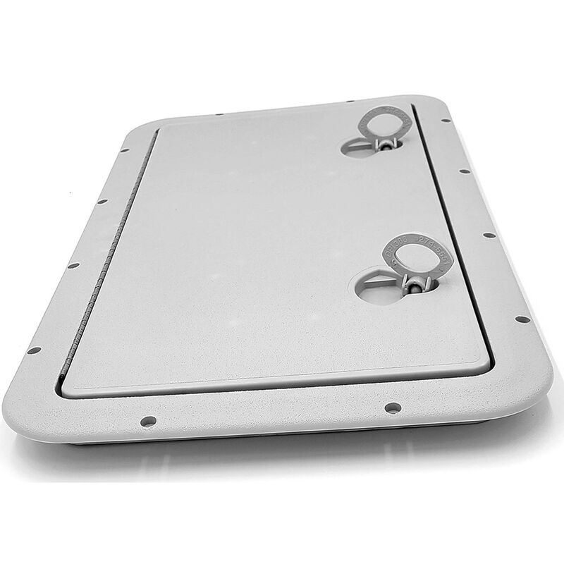 DPI 13" x 23" Flush Series Hatch, Auster Light Gray image number 1