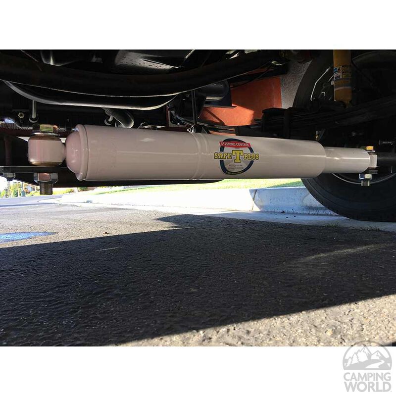 Safe-T-Plus 41-180 (White) Steering Control Stabilizer, Ford Class A Chassis with V-10 Engine image number 2
