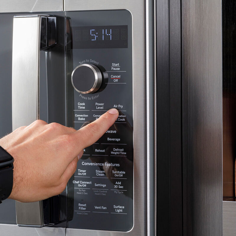 GE Profile 1.7 cu. ft. Convection Over-the-Range Microwave Oven with Air Fry, Stainless Steel image number 4