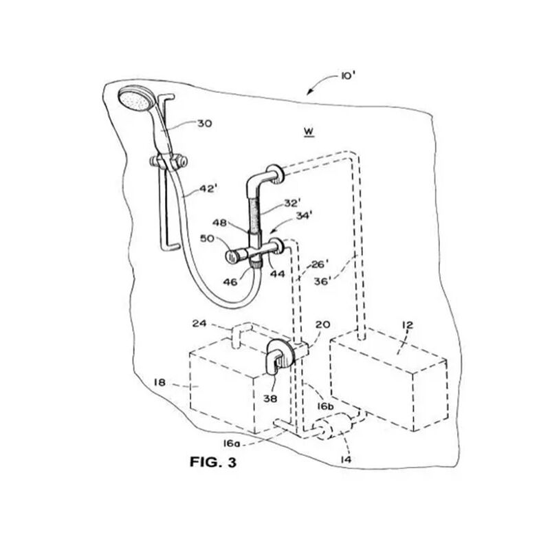 Aqua View ShowerMiser SMC001 for RVs and Boats, Chrome image number 12